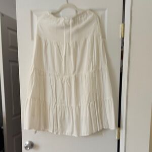 Brandy Melville Cream A-Line Skirt